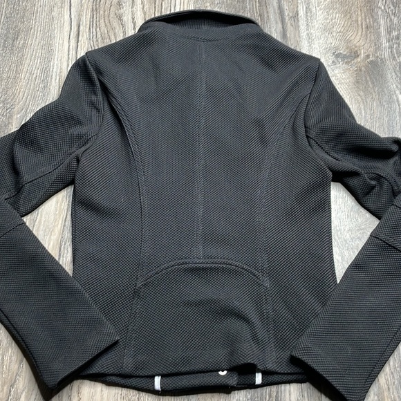 Express Textured Asymmetrical Zipped Moto Jacket, size xs - Picture 8 of 12